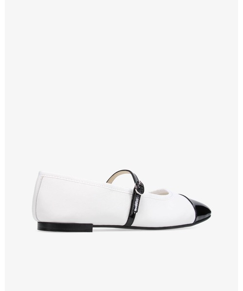 Repetto(レペット)の「Georgiana メリージェーン - EUサイズ / V4222VVE(バレエシューズ・レディース・ホワイト×ブラック・39/38/37/36)」の3枚目の写真