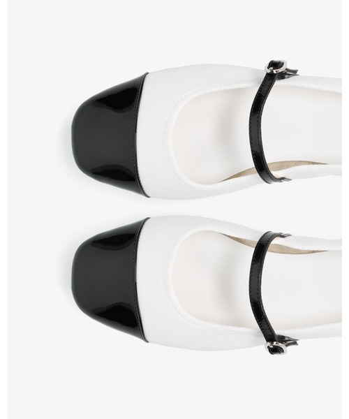 Repetto(レペット)の「Georgiana メリージェーン - EUサイズ / V4222VVE(バレエシューズ・レディース・ホワイト×ブラック・39/38/37/36)」の4枚目の写真