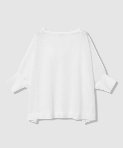 allureville（アルアバイル）の「シャイニーシアープルオーバー（ニット/セーター・レディース・ライトグレー/ブルー/オフホワイト・2）」の10枚目の写真