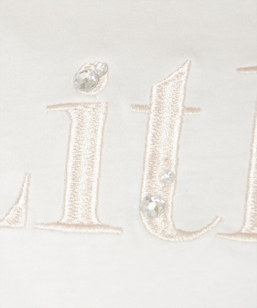 WILLSELECTION（ウィルセレクション）の「ビジュー付き刺繍ロゴTシャツ（Tシャツ/カットソー・レディース・ホワイト×ブラック/ホワイト×ピンク/サックスブルー/ブラック・FREE）」の17枚目の写真