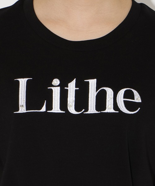WILLSELECTION(ウィルセレクション)の「ビジュー付き刺繍ロゴTシャツ(Tシャツ/カットソー・レディース・ホワイト×ブラック/ホワイト×ピンク/サックスブルー/ブラック・FREE)」の17枚目の写真