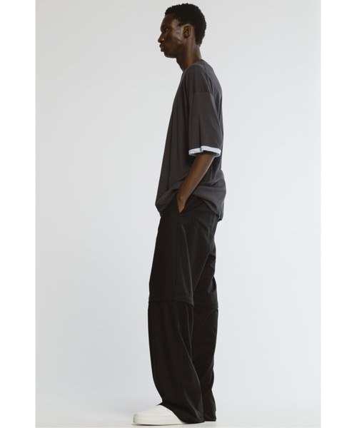 CINOH（チノ）の「SHEFダブルレイヤードTシャツ（Tシャツ/カットソー・メンズ・グレー/ホワイト・46）」の3枚目の写真