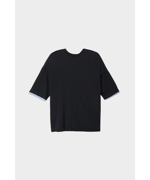 CINOH（チノ）の「SHEFダブルレイヤードTシャツ（Tシャツ/カットソー・メンズ・グレー/ホワイト・46）」の10枚目の写真