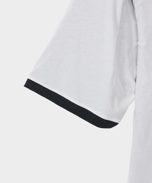 CINOH（チノ）の「SHEFダブルレイヤードTシャツ（Tシャツ/カットソー・メンズ・グレー/ホワイト・46）」の16枚目の写真