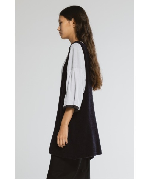 CINOH（チノ）の「SHEFダブルレイヤードTシャツ（Tシャツ/カットソー・メンズ・グレー/ホワイト・46）」の20枚目の写真