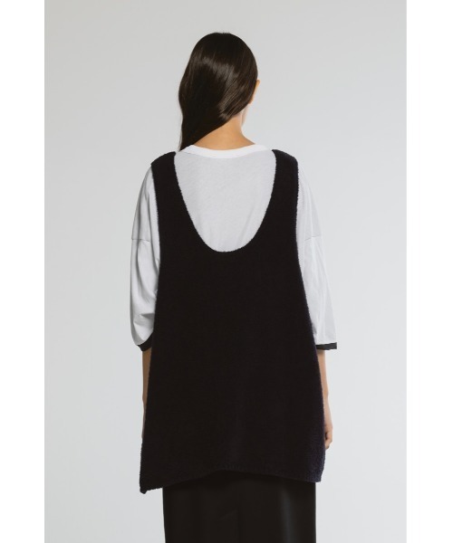 CINOH（チノ）の「SHEFダブルレイヤードTシャツ（Tシャツ/カットソー・メンズ・グレー/ホワイト・46）」の21枚目の写真