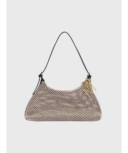 EIMY ISTOIRE（エイミーイストワール）の「ロゴチャームメッシュバッグ（ハンドバッグ・レディース・ブラック/その他8・F）」の4枚目の写真