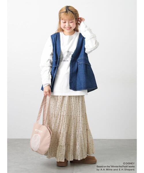 Samansa Mos2（サマンサ モスモス）の「【Disney】くまのﾌﾟｰさん/ﾚｰｽ付き丸ﾊﾞｯｸﾞ（ハンドバッグ・レディース・ブラック/ベージュ/レッド・F）」の16枚目の写真