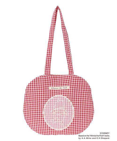 Samansa Mos2（サマンサ モスモス）の「【Disney】くまのﾌﾟｰさん/ﾚｰｽ付き丸ﾊﾞｯｸﾞ（ハンドバッグ・レディース・ブラック/ベージュ/レッド・F）」の21枚目の写真