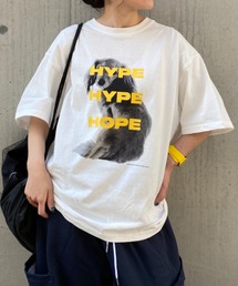link lot | 【26春夏新作】アニマルフォト3段カラーロゴプリントTシャツ(Tシャツ/カットソー)