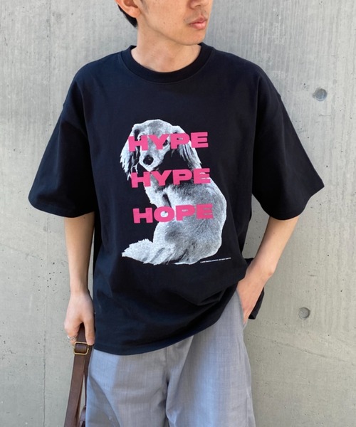 link lot(リンクロット)の「アニマルフォト3段カラーロゴプリントTシャツ(Tシャツ/カットソー・メンズ・ブラック/ホワイト・L/M)」の4枚目の写真