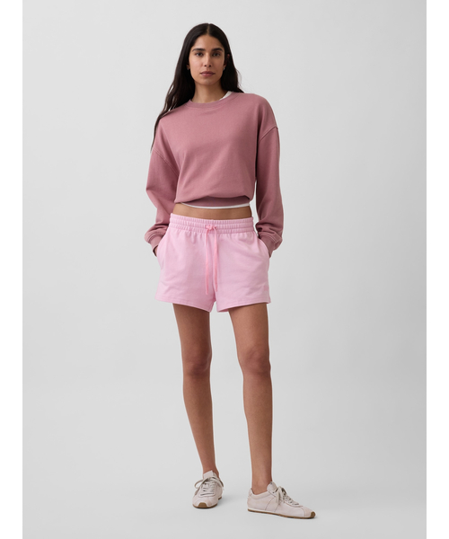 GAP(ギャップ)の「3インチ フレンチテリー リラックスフィットGAPロゴ スウェットショートパンツ(その他パンツ・レディース・ブルー/ブラック/グレー/ピンク・S/XS/XXS/M/L)」の18枚目の写真