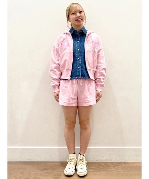 GAP(ギャップ)の「3インチ フレンチテリー リラックスフィットGAPロゴ スウェットショートパンツ(その他パンツ・レディース・ブルー/ブラック/グレー/ピンク・S/XS/XXS/M/L)」の9枚目の写真