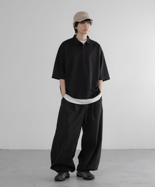 LOWRYS FARM(ローリーズファーム)の「【LFM(U)】somartiカノコポロSS 663682/接触冷感・UVカット・クイックドライ(Tシャツ/カットソー・メンズ・グリーン/ライトグレー/ブラック・MEDIUM/LARGE)」の11枚目の写真