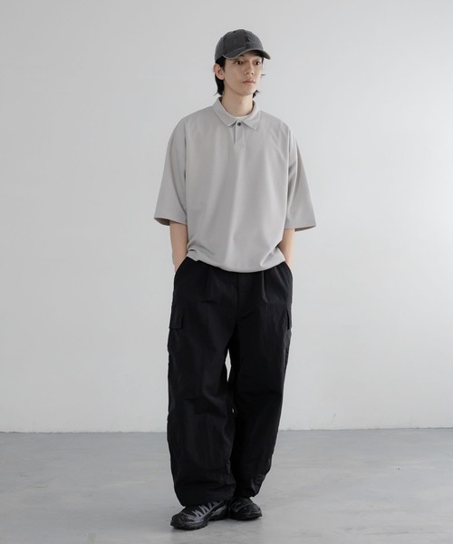 LOWRYS FARM(ローリーズファーム)の「【LFM(U)】somartiカノコポロSS 663682/接触冷感・UVカット・クイックドライ(Tシャツ/カットソー・メンズ・グリーン/ライトグレー/ブラック・MEDIUM/LARGE)」の19枚目の写真
