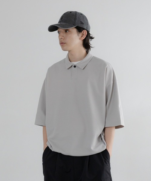 LOWRYS FARM(ローリーズファーム)の「【LFM(U)】somartiカノコポロSS 663682/接触冷感・UVカット・クイックドライ(Tシャツ/カットソー・メンズ・グリーン/ライトグレー/ブラック・MEDIUM/LARGE)」の20枚目の写真