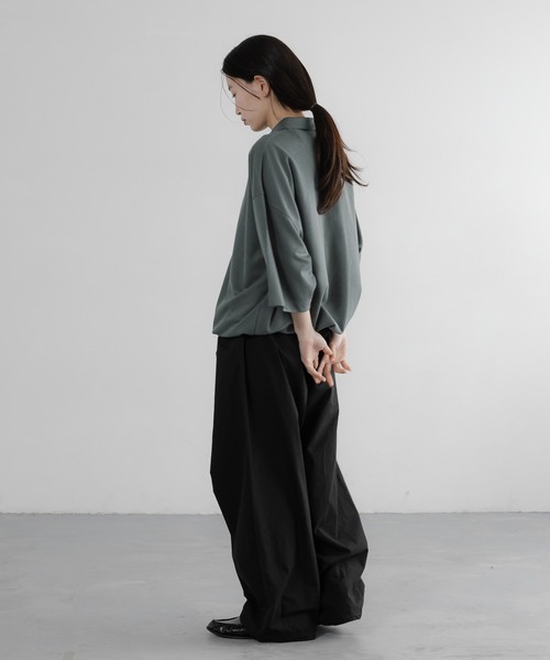 LOWRYS FARM(ローリーズファーム)の「【LFM(U)】somartiカノコポロSS 663682/接触冷感・UVカット・クイックドライ(Tシャツ/カットソー・メンズ・グリーン/ライトグレー/ブラック・MEDIUM/LARGE)」の7枚目の写真