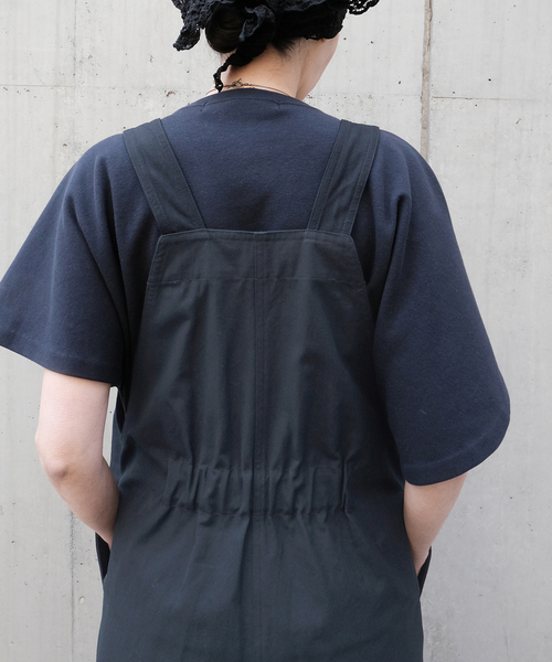 IENA（イエナ）の「Maison IENA 別注 Nell/ネル サロペット 261-202-51（サロペット/オーバーオール・レディース・ネイビー/ベージュ・38/36）」の6枚目の写真