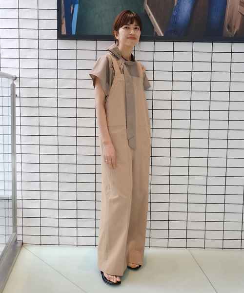 IENA（イエナ）の「Maison IENA 別注 Nell/ネル サロペット 261-202-51（サロペット/オーバーオール・レディース・ネイビー/ベージュ・38/36）」の15枚目の写真