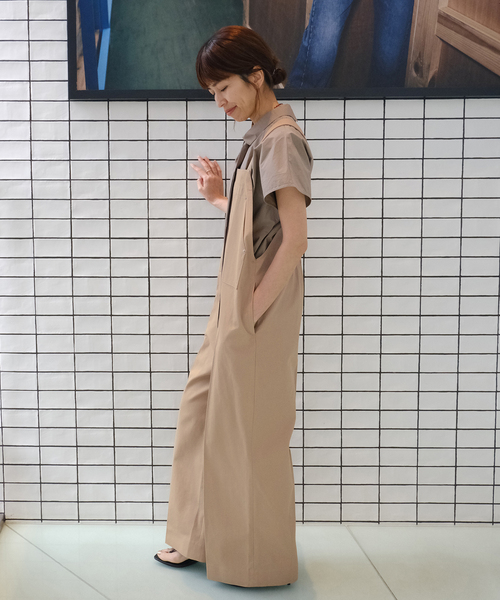 IENA（イエナ）の「Maison IENA 別注 Nell/ネル サロペット 261-202-51（サロペット/オーバーオール・レディース・ネイビー/ベージュ・38/36）」の16枚目の写真