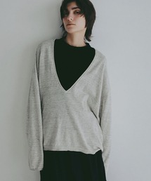 ETRE TOKYO | コットンリネンハイゲージネックニットプルオーバー(ニット/セーター)