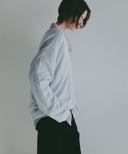 ETRE TOKYO(エトレトウキョウ)の「コットンリネンハイゲージネックニットプルオーバー(ニット/セーター・レディース・ライトグレー/ライトブルー/グレー/ネイビー・FREE)」の12枚目の写真