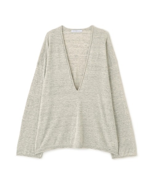ETRE TOKYO(エトレトウキョウ)の「コットンリネンハイゲージネックニットプルオーバー(ニット/セーター・レディース・ライトグレー/ライトブルー/グレー/ネイビー・FREE)」の16枚目の写真