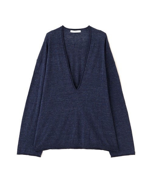 ETRE TOKYO(エトレトウキョウ)の「コットンリネンハイゲージネックニットプルオーバー(ニット/セーター・レディース・ライトグレー/ライトブルー/グレー/ネイビー・FREE)」の20枚目の写真