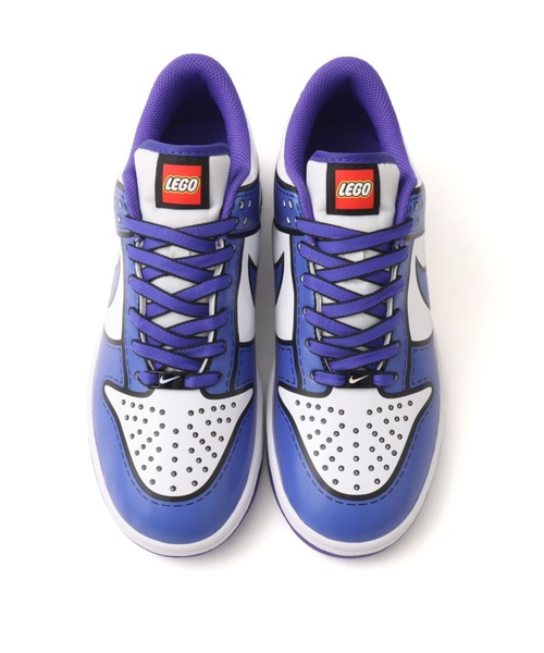 NIKE(ナイキ)の「NIKE DUNK LOW x LEGO COL GS / ナイキ ダンク LOW x LEGO COL GS 【SP】(スニーカー・レディース・ホワイト×パープル・23.0cm/23.5cm/24.0cm/24.5cm/25.0cm)」の2枚目の写真