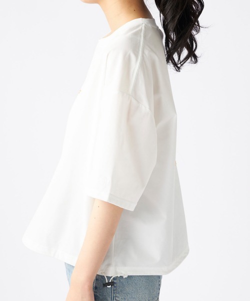 Ocean Pacific(オーシャンパシフィック)の「【OP:オーピー】レディース裾ドローコード付 2WAY ペアテックス Tシャツ シワになりにくい・軽量速乾・UPF50+ 水陸両用(Tシャツ/カットソー・レディース・チャコールグレー/ホワイト/オレンジ/ベージュ・X-LARGE/MEDIUM)」の6枚目の写真