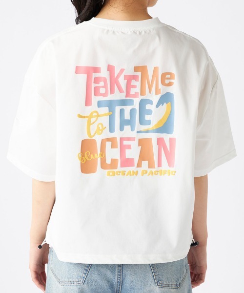 Ocean Pacific(オーシャンパシフィック)の「【OP:オーピー】レディース裾ドローコード付 2WAY ペアテックス Tシャツ シワになりにくい・軽量速乾・UPF50+ 水陸両用(Tシャツ/カットソー・レディース・チャコールグレー/ホワイト/オレンジ/ベージュ・X-LARGE/MEDIUM)」の7枚目の写真