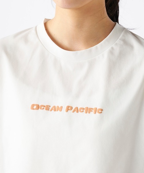 Ocean Pacific(オーシャンパシフィック)の「【OP:オーピー】レディース裾ドローコード付 2WAY ペアテックス Tシャツ シワになりにくい・軽量速乾・UPF50+ 水陸両用(Tシャツ/カットソー・レディース・チャコールグレー/ホワイト/オレンジ/ベージュ・X-LARGE/MEDIUM)」の9枚目の写真