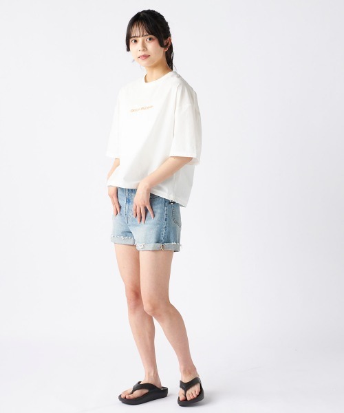 Ocean Pacific(オーシャンパシフィック)の「【OP:オーピー】レディース裾ドローコード付 2WAY ペアテックス Tシャツ シワになりにくい・軽量速乾・UPF50+ 水陸両用(Tシャツ/カットソー・レディース・チャコールグレー/ホワイト/オレンジ/ベージュ・X-LARGE/MEDIUM)」の12枚目の写真