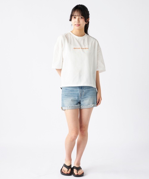 Ocean Pacific(オーシャンパシフィック)の「【OP:オーピー】レディース裾ドローコード付 2WAY ペアテックス Tシャツ シワになりにくい・軽量速乾・UPF50+ 水陸両用(Tシャツ/カットソー・レディース・チャコールグレー/ホワイト/オレンジ/ベージュ・X-LARGE/MEDIUM)」の13枚目の写真