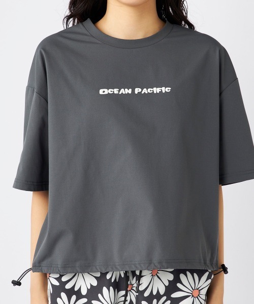 Ocean Pacific(オーシャンパシフィック)の「【OP:オーピー】レディース裾ドローコード付 2WAY ペアテックス Tシャツ シワになりにくい・軽量速乾・UPF50+ 水陸両用(Tシャツ/カットソー・レディース・チャコールグレー/ホワイト/オレンジ/ベージュ・X-LARGE/MEDIUM)」の17枚目の写真