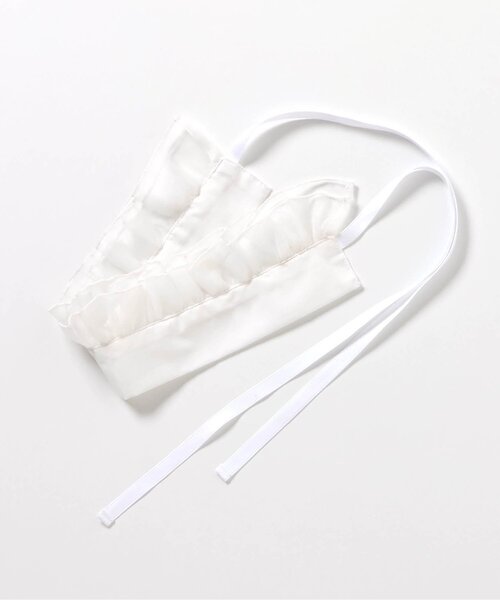 apres les cours（アプレレクール）の「メロウフリル帯揚げ（和装小物・キッズ・オフホワイト・FREE）」の3枚目の写真