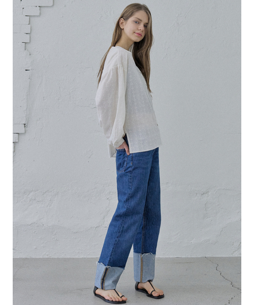 AVANT-G（アバン）の「Flower Embroidery Blouse - IVORY（シャツ/ブラウス・レディース・その他・FREE）」の7枚目の写真