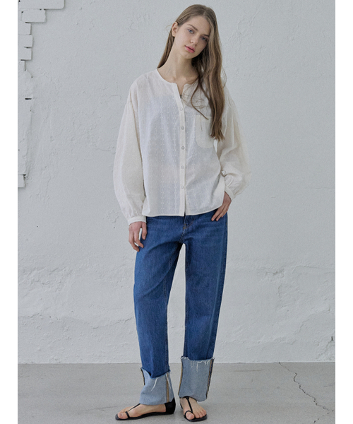 AVANT-G（アバン）の「Flower Embroidery Blouse - IVORY（シャツ/ブラウス・レディース・その他・FREE）」の8枚目の写真