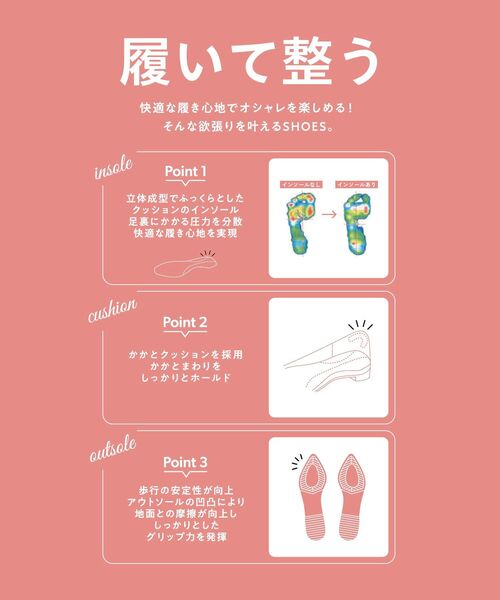 AMERICAN HOLIC(アメリカンホリック)の「【整履き】メッシュニットフラットパンプス(パンプス・レディース・グリーン/ブラウン/ベージュ/ブラック・M/L/S)」の6枚目の写真
