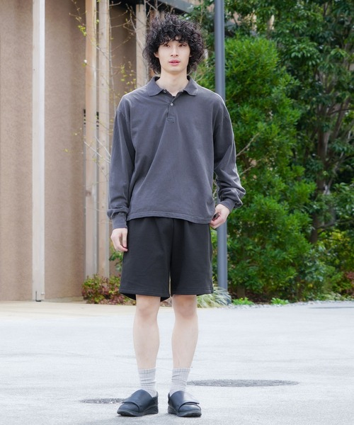 LOS ANGELES APPAREL（ロサンゼルスアパレル）の「【Los Angeles Apparel/ロサンゼルスアパレル】【MADE IN USA・14オンス】ヘビーフリース スウェットショーツ ロスアパ タフで肉厚 極上の履き心地（スウェットパンツ・メンズ・ネイビー/グレー/ブラック・X-LARGE/LARGE/MEDIUM）」の5枚目の写真