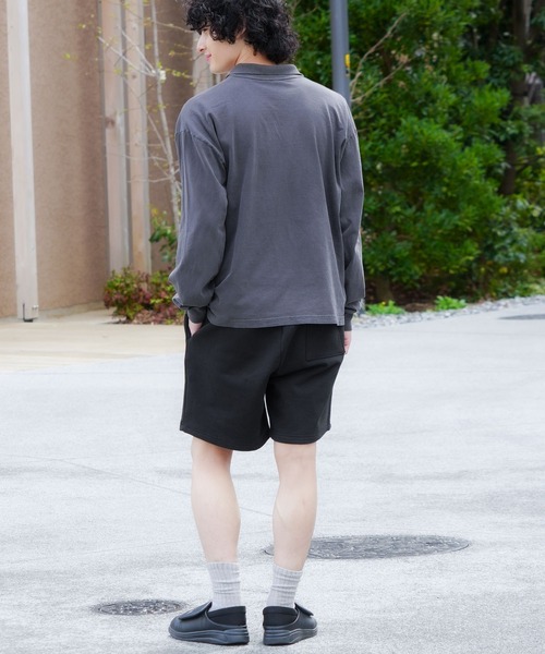 LOS ANGELES APPAREL（ロサンゼルスアパレル）の「【Los Angeles Apparel/ロサンゼルスアパレル】【MADE IN USA・14オンス】ヘビーフリース スウェットショーツ ロスアパ タフで肉厚 極上の履き心地（スウェットパンツ・メンズ・ネイビー/グレー/ブラック・X-LARGE/LARGE/MEDIUM）」の7枚目の写真