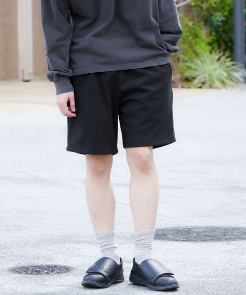 LOS ANGELES APPAREL（ロサンゼルスアパレル）の「【Los Angeles Apparel/ロサンゼルスアパレル】【MADE IN USA・14オンス】ヘビーフリース スウェットショーツ ロスアパ タフで肉厚 極上の履き心地（スウェットパンツ・メンズ・ネイビー/グレー/ブラック・X-LARGE/LARGE/MEDIUM）」の9枚目の写真