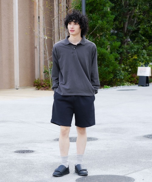 LOS ANGELES APPAREL（ロサンゼルスアパレル）の「【Los Angeles Apparel/ロサンゼルスアパレル】【MADE IN USA・14オンス】ヘビーフリース スウェットショーツ ロスアパ タフで肉厚 極上の履き心地（スウェットパンツ・メンズ・ネイビー/グレー/ブラック・X-LARGE/LARGE/MEDIUM）」の15枚目の写真