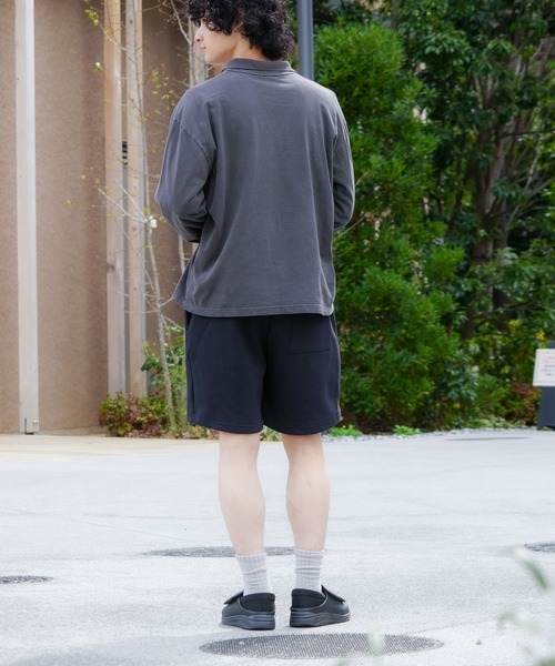 LOS ANGELES APPAREL（ロサンゼルスアパレル）の「【Los Angeles Apparel/ロサンゼルスアパレル】【MADE IN USA・14オンス】ヘビーフリース スウェットショーツ ロスアパ タフで肉厚 極上の履き心地（スウェットパンツ・メンズ・ネイビー/グレー/ブラック・X-LARGE/LARGE/MEDIUM）」の18枚目の写真