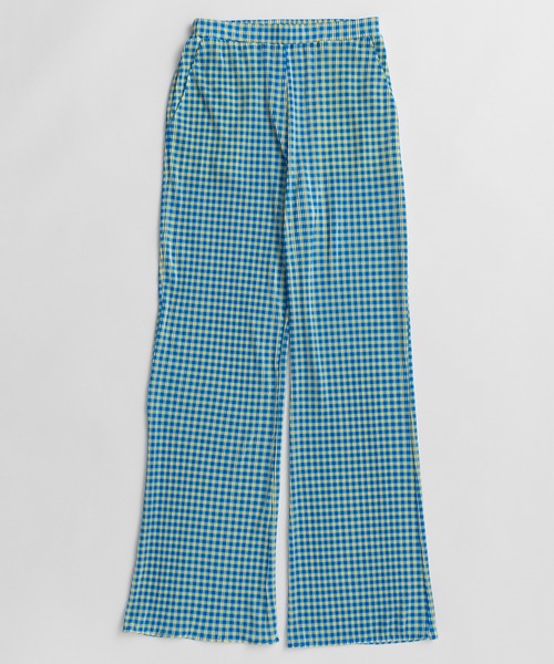 MAISON SPECIAL(メゾンスペシャル)の「Gingham Check Pleated Pants/ギンガムチェックプリーツパンツ(その他パンツ・レディース・グリーン/ブルー/ブラック・38/36)」の20枚目の写真