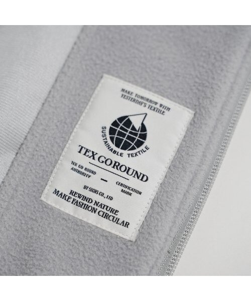 BETTER THAN SURF(ベターザンサーフ)の「LOGO FLEECE JACKET - GREY ロゴフリースジャケット - グレー(その他アウター・メンズ・その他・LARGE/MEDIUM/SMALL)」の5枚目の写真