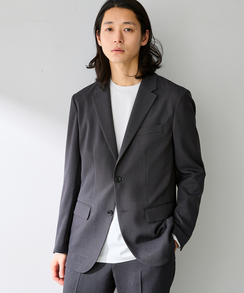 B.C STOCK（ベーセーストック）の「PE BIRDSEYE 2B ジャケット（テーラードジャケット・メンズ・チャコールグレー/ブルー系その他/ネイビー・X-LARGE/LARGE/MEDIUM/SMALL）」の12枚目の写真