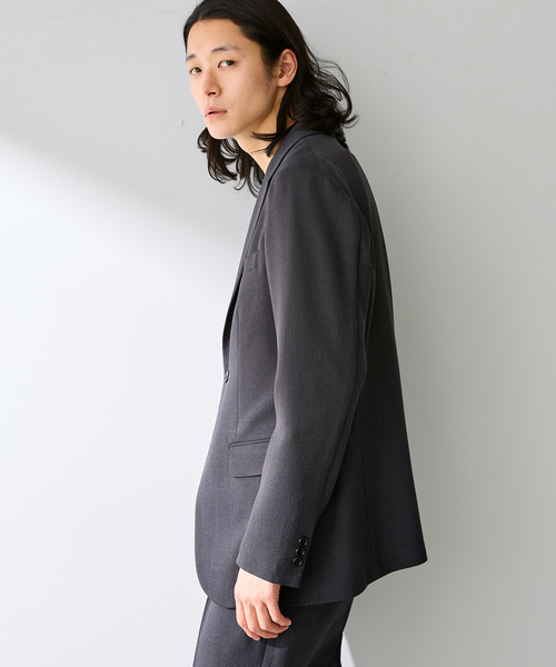 B.C STOCK（ベーセーストック）の「PE BIRDSEYE 2B ジャケット（テーラードジャケット・メンズ・チャコールグレー/ブルー系その他/ネイビー・X-LARGE/LARGE/MEDIUM/SMALL）」の13枚目の写真