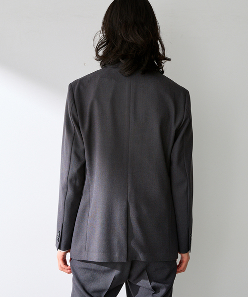 B.C STOCK（ベーセーストック）の「PE BIRDSEYE 2B ジャケット（テーラードジャケット・メンズ・チャコールグレー/ブルー系その他/ネイビー・X-LARGE/LARGE/MEDIUM/SMALL）」の14枚目の写真