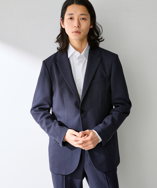 B.C STOCK（ベーセーストック）の「PE BIRDSEYE 2B ジャケット（テーラードジャケット・メンズ・チャコールグレー/ブルー系その他/ネイビー・X-LARGE/LARGE/MEDIUM/SMALL）」の16枚目の写真